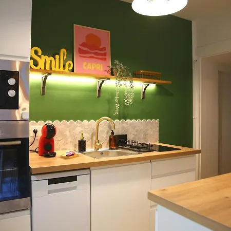 Appartement L'eden Chic - Balneo - Jardin - Parking Gratuit