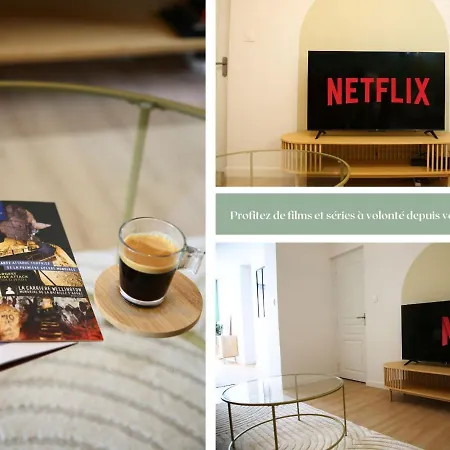 L'eden Chic - Balneo - Jardin - Parking Gratuit Appartement Arras