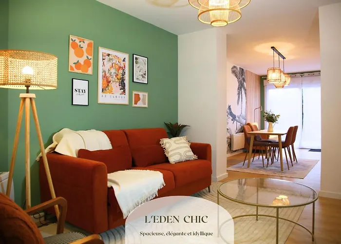 L'eden Chic - Balneo - Jardin - Parking Gratuit